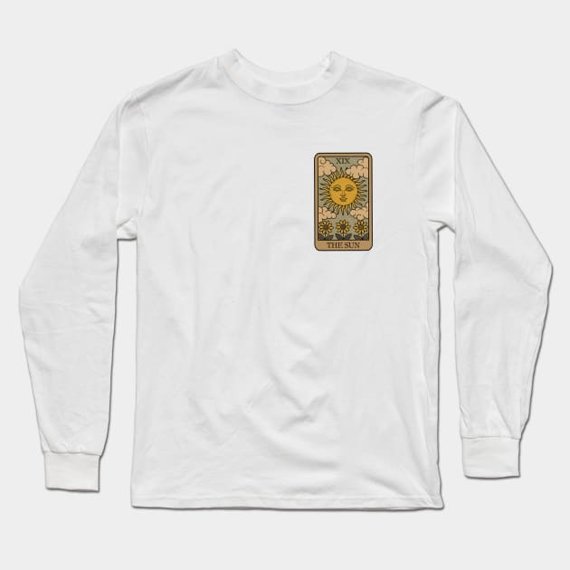 The Sun - Tarot Card Long Sleeve T-Shirt by thiagocorrea